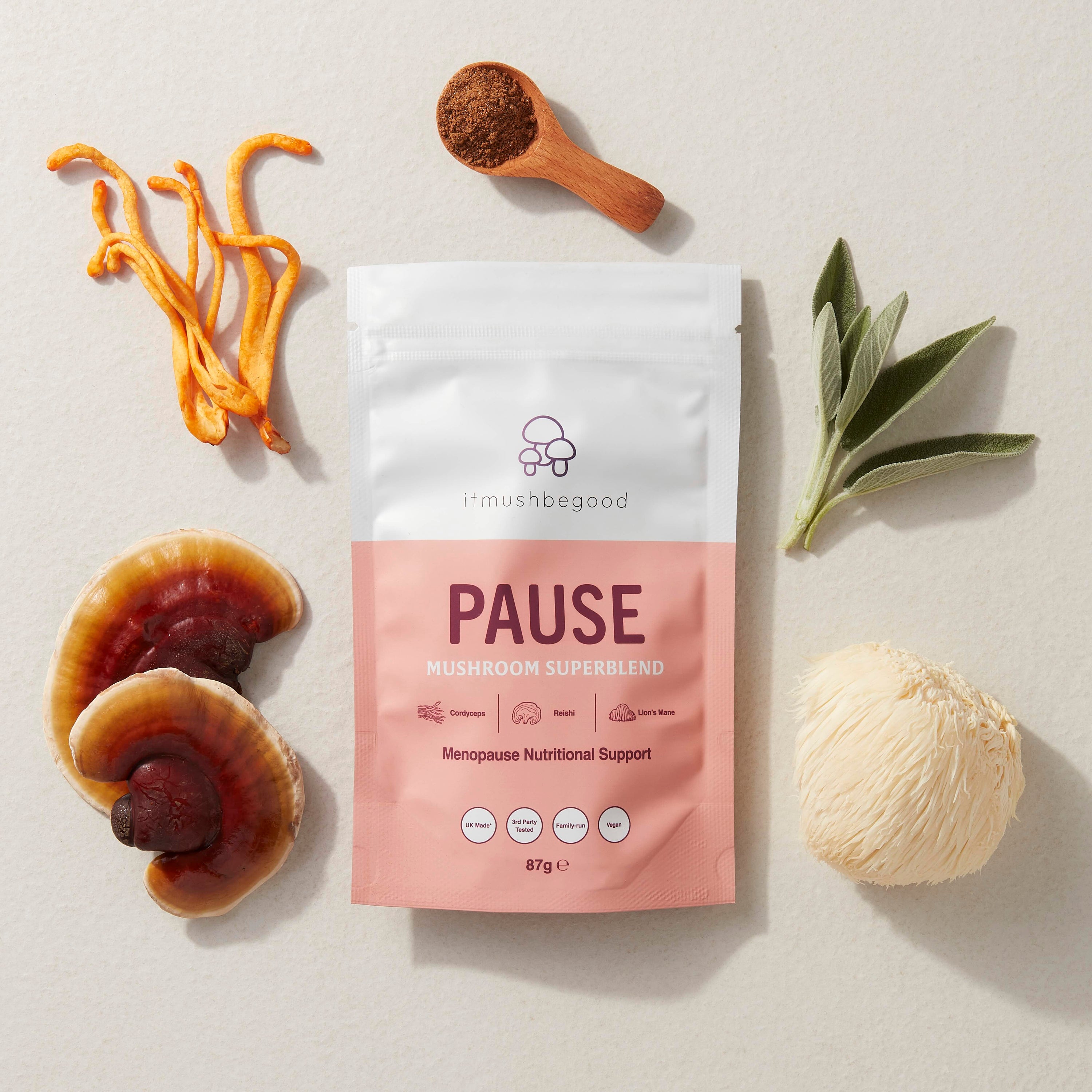 Pause Sachet with herbs and mushrooms